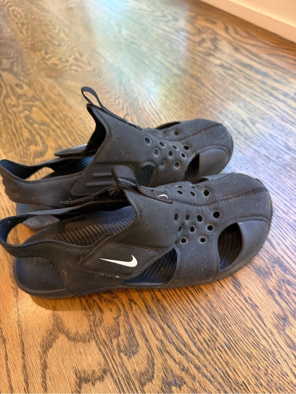 Nike Kids Black Water Shoes - Breathable Slip-On Sandals